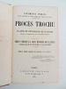 Guerre Prusse 1870. Procès Trochu + Procès Maréchal Bazaine. ( Rivière) 1872. 