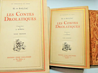 Balzac. Les contes drolatiques. Illustré par Robida. 3/3 vols