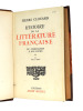 Henri Clouard. Histoire de la littérature Française, 

TII. du symbolisme à nos jours, 1915 à 1941. Henri Clouard