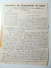 Lot de 2 lettres autographes Florian Parmentier à Maurice d'Hartois. 1950. Florian Parmentier à Maurice d'Hartois