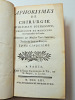 1753. Médecine. H. Boerhaave. Aphorismes de chirurgie ( Cancer, os) + formules. Herman Boerhaave