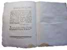 DÉCRET DE LA CONVENTION NATIONALE N° 1889 / an II de la République

qui accorde un secours provisoire de deux cents livres à chacune des veuves de ...