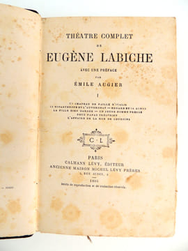 Théâtre complet de Eugène Labiche. Eugène Labiche