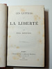 Philosophie. Eugène Despois. Les lettres et la liberté. 1865 EO. Eugène Despois