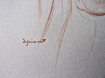 DIGNIMONT / LITHOGRAPHIE signée " Claudia