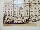Photo albuminée vers 1860. Rome, Fontaine Italie). 