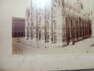 Photo albuminée vers 1860. Cathédrale de Milan ( Italie). 