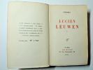 Stendhal. Lucien Leuwen. 3/3 vols. Edition du Divan. 1/1763 sur Vergé. Stendhal