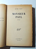 Ed. Gallimard. Henri Calet. Monsieur Paul. EO 1950. Henri Calet