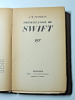 Ed. Gallimard. A. M Petitjean. Présentation de Swift ( Jonathan) 1667-1745. EO. A. M Petitjean