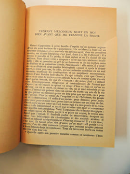Œuvres complètes de Jean Genet. Gallimard 1953. Reliures pleine peau. Jean Genet