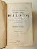 Augustin Thierry. Essai sur l'histoire du Tiers état. 1853. Edition originale. Augustin Thierry