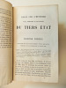 Augustin Thierry. Essai sur l'histoire du Tiers état. 1853. Edition originale. Augustin Thierry