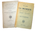 Lot livres anciens la musique. Musique depuis l'antiquité + Musique Grecque. Paul Bekker et L.A Bourgault-Ducoubray.