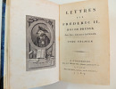 1789 Lettres sur Frédéric II, Roi de Prusse 3/3 vols. Jean-Charles Laveaux