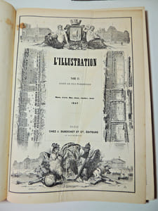 L'Illustration 1847/1848. 1600 dessins de Cham, Bertall, etc..Rare