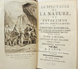 1770. Pluche. Spectacle de la nature, l'Homme en Société. 30 planches. Abbé Pluche.