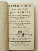 Explication des Fables, par Feu Abbé Barnier, de l'Académie des Belles-Lettres. Abbé Barnier