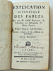 Explication des Fables, par Feu Abbé Barnier, de l'Académie des Belles-Lettres. Abbé Barnier