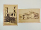 Lot photos anciennes albuminées. Paris. Notre-Dame, La Madeleine, St Sulpice. 