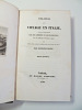 Voyage. Alphonse Dupré. Relation d'un voyage en Italie, suivie d'observations. Alphonse Dupré