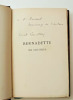 Envoi autographe Émile Pouvillon. Bernadette de Lourdes ( Mystère). EO. Émile Pouvillon