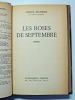 Roman. André Maurois. Les roses de septembre. 1956. EO. André Maurois