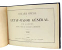 Militaria. Annuaire spécial de l’état-major général de l'armée, 1880 ( rare). 