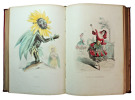 Grandville. Les fleurs animées. 51 Planches coloriées + Botanique des dames 1867. Grandville