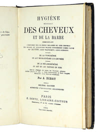 A. Debay. Hygiène des cheveux et de la barbe. 1880 ( rare )