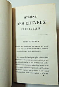 A. Debay. Hygiène des cheveux et de la barbe. 1880 ( rare )