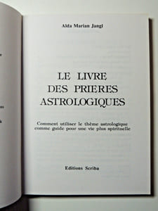 Le livre des prières astrologiques