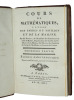 Cours de mathématiques à l'usage des gardes du pavillon et de la Marine. Étienne Bézout