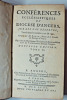  Conférences ecclésiastiques du Diocèse d'Angers, sur les cas réservés, tenues dans les années 1732 & 1733 relié à la suite 1734 & 1735 . B. Babin