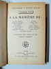 A la manière de ..

Première et Deuxième série en édition complète.. Paul Reboux & Charles Muller