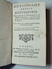 Dictionnaire d'antiquités. Histoires sacrées & profanes. Monchablon