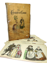 Zur Geschichte der Costume. Album 131 lithographies de costumes du Monde. 1886