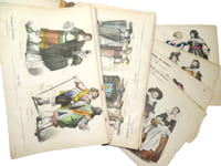 Zur Geschichte der Costume. Album 131 lithographies de costumes du Monde. 1886