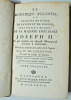 Le Monarque accompli, ou prodiges de bonté, de savoir et de sagesse, qui font l'éloge de sa Majesté Impériale Joseph II..  Mr de Lanjuinais