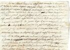 1762. Manuscrit signé Vieux Français région Auvergne. avec Cachet.Accompte. 