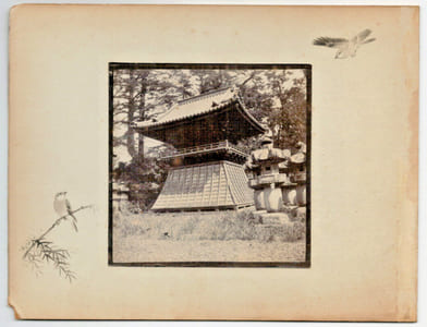 Japon.Japan .2 Photos Albuminées. Temple et intérieur. 1880