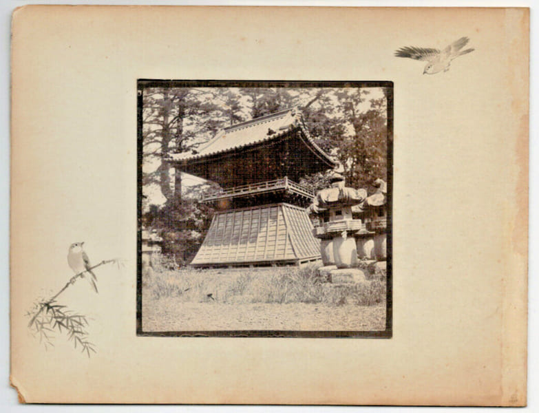 Japon.Japan .2 Photos Albumin&eacute;es. Temple et int&eacute;rieur. 1880. 