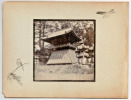 Japon.Japan .2 Photos Albuminées. Temple et intérieur. 1880. 