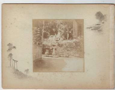 Japon.Japan .2 Photos Albuminées. Temple et monument. 1880