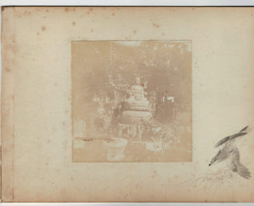 Japon.Japan .2 Photos Albuminées. Paysan et Bouddha 1 1880