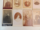 Lot photos anciennes cdv Femmes du XIXe siècle. 