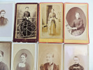 Lot photos anciennes cdv Femmes du XIXe siècle. 