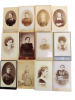 Lot photos anciennes cdv Femmes du XIXe siècle. 