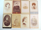 Lot photos anciennes cdv Femmes du XIXe siècle. 