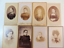 Lot photos anciennes cdv Femmes du XIXe siècle. 